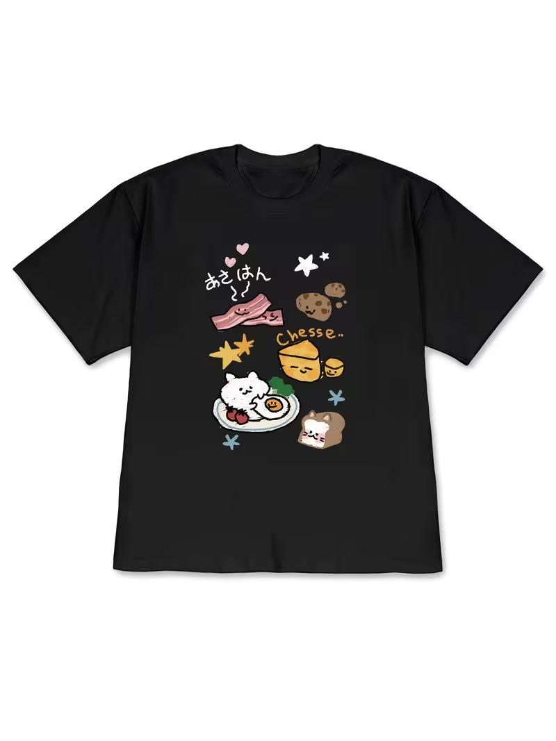 Cute Breakfast Cat Food Graphic TShirt Kawaii Cartoon Print Short Sleeve Casual Daily Wear Tops Koreanstyle Womens clothing S
Cute Breakfast Cat Food Graphic TShirt Kawaii Cartoon Print Short Sleeve Casual Daily Wear Tops Koreanstyle Womens clothing S