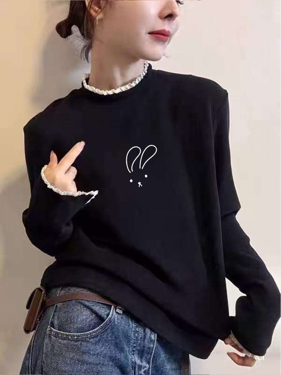 Women s 2025 Autumn/Winter Lace Collar Plus Velvet Turtleneck Long Sleeve T-Shirt XXL чёрный
Women s 2025 Autumn/Winter Lace Collar Plus Velvet Turtleneck Long Sleeve T-Shirt XXL чёрный