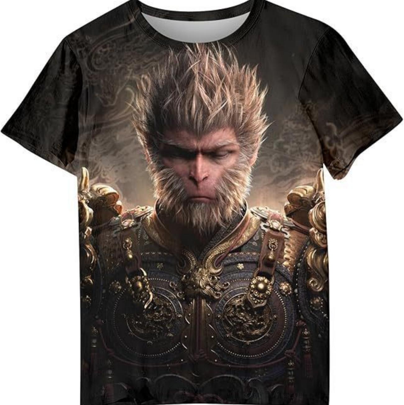 Summer Men s Fashionable Funny Pattern Top 3D Digital Printing Design Short Sleeved T-shirt Casual Comfortable Personalized Round Neck Clothing M
Summer Men s Fashionable Funny Pattern Top 3D Digital Printing Design Short Sleeved T-shirt Casual Comfortable Personalized Round Neck Clothing M