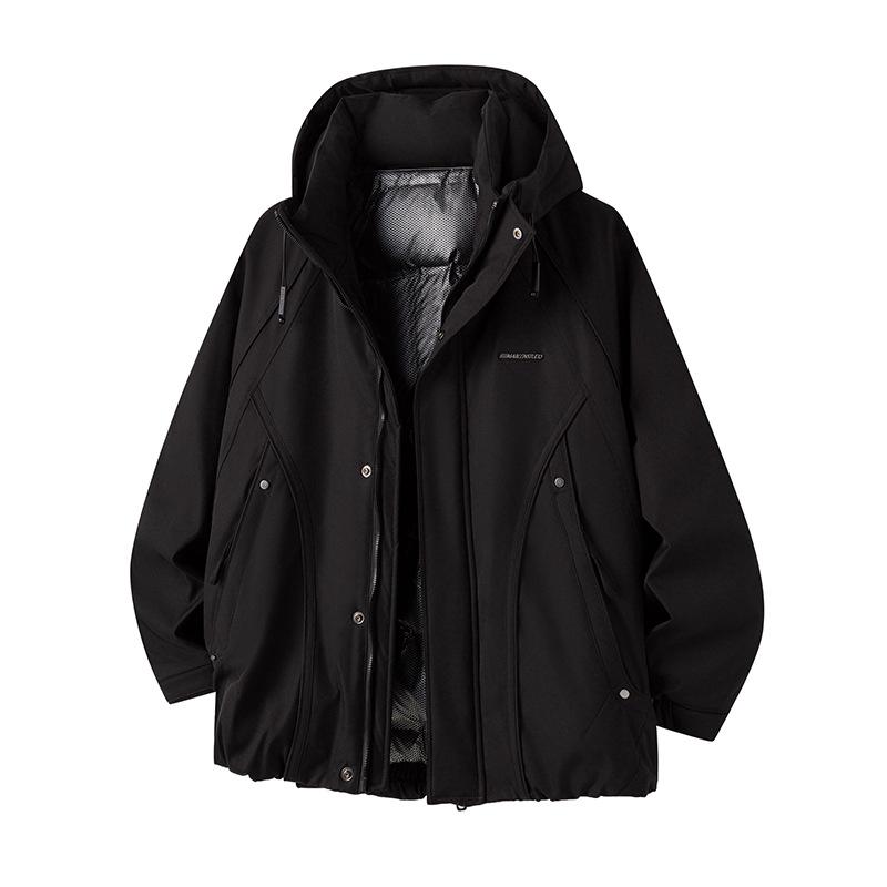 Mu Yuan Men s Deconstructed Hooded Windbreaker Down Jacket - Trendy American Brand Winter Outerwear with White Duck Down. M (100-120 kg) чорний
Mu Yuan Men s Deconstructed Hooded Windbreaker Down Jacket - Trendy American Brand Winter Outerwear with White Duck Down. M (100-120 kg) чорний