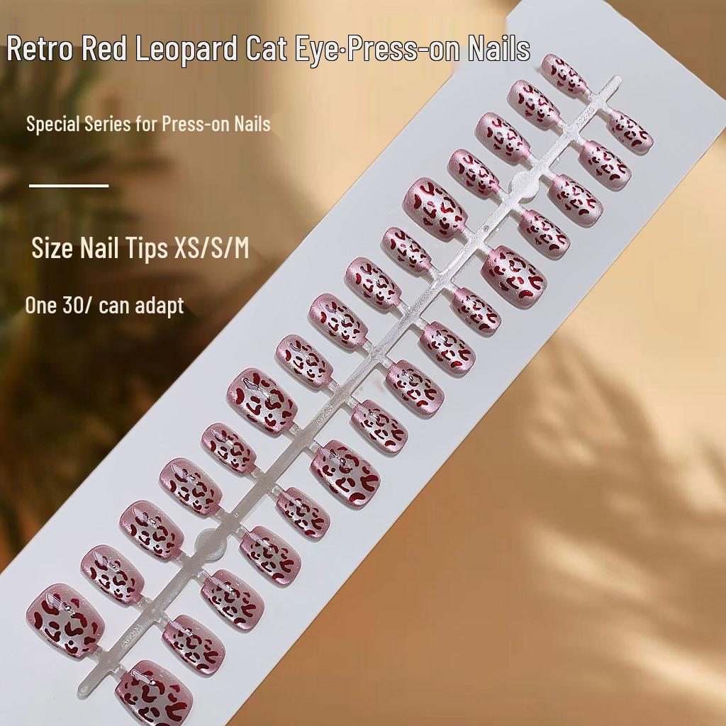 Spicy Girl Retro Red Leopard Cat Eye Nails: Exquisite, Wearable, Pure Desire False Nails
Spicy Girl Retro Red Leopard Cat Eye Nails: Exquisite, Wearable, Pure Desire False Nails