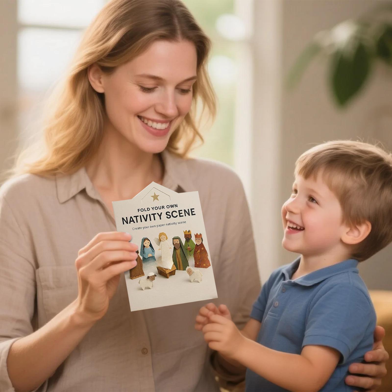 DIY Paper Nativity Scene, Origamis Nativity Scene Kit One Size
DIY Paper Nativity Scene, Origamis Nativity Scene Kit One Size