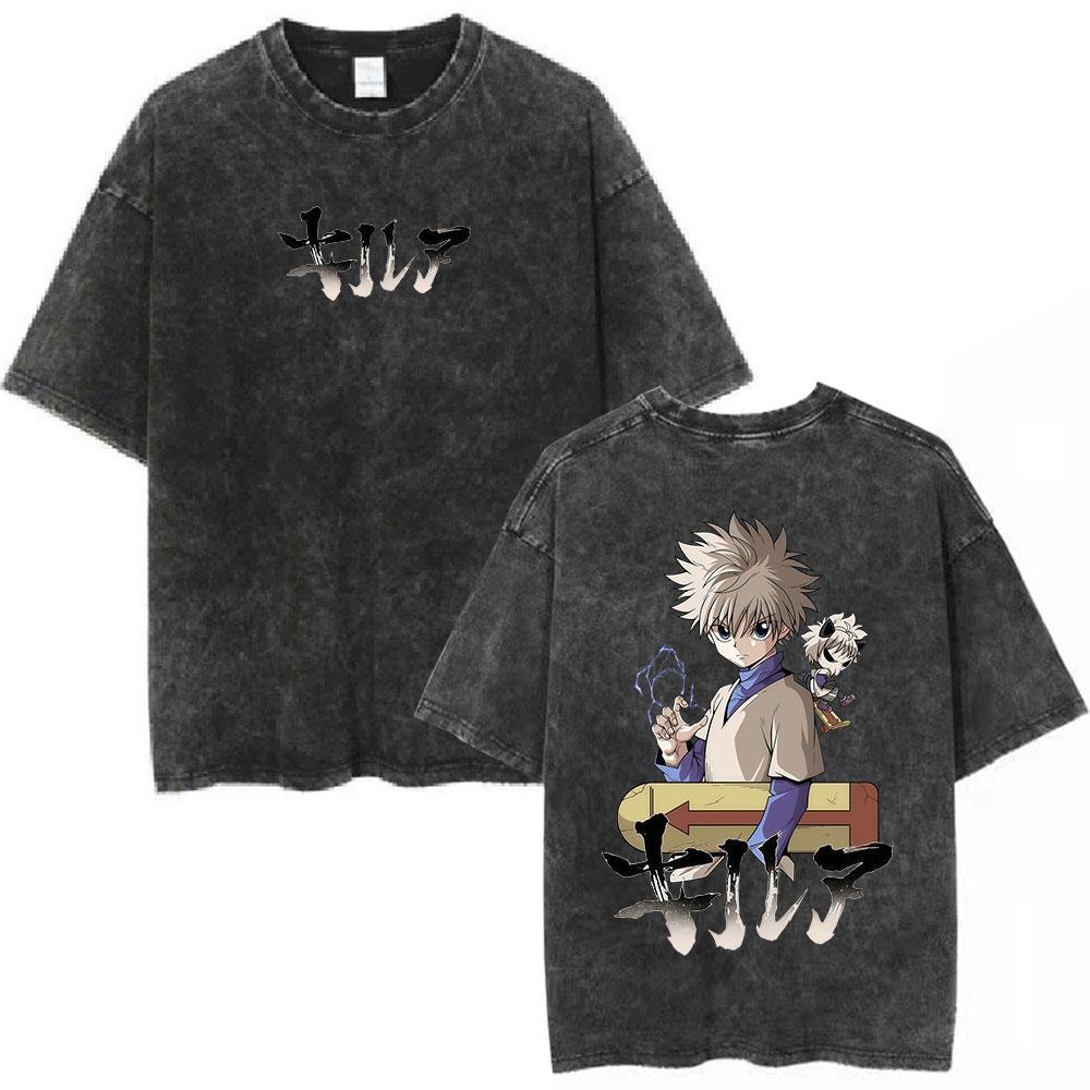Anime Hunter X Hunter Killua Zoldyck Vintage Washed Tshirt Men Women Clothing Fashion Hip Hop Short Sleeve Oversized T Shirt S
Anime Hunter X Hunter Killua Zoldyck Vintage Washed Tshirt Men Women Clothing Fashion Hip Hop Short Sleeve Oversized T Shirt S