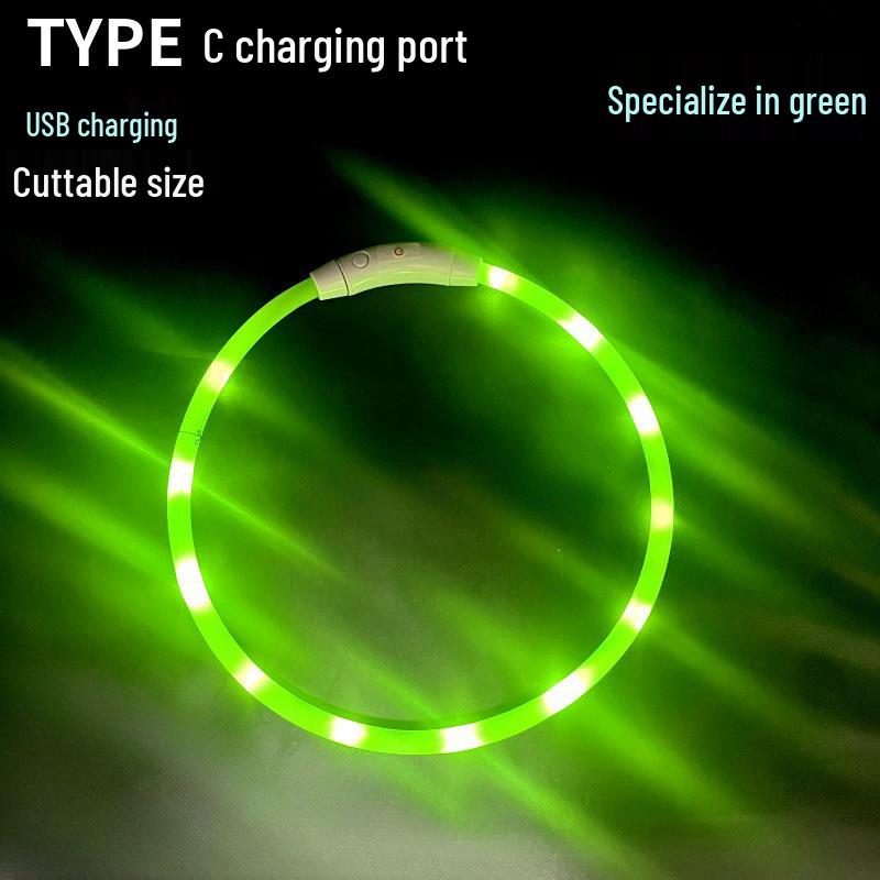 Pet Luminous Night Safety Dog Collar with TYPEC Charging and Seven-Color Glow Colorful
Pet Luminous Night Safety Dog Collar with TYPEC Charging and Seven-Color Glow Colorful