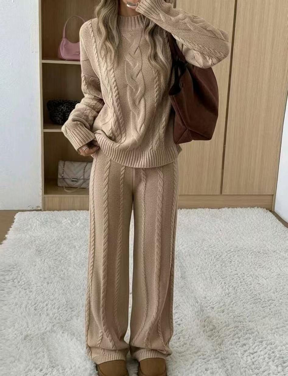 Women s Winter Solid Color 2-Piece Set: Round Neck Long Sleeve Top & Pants Extra Large хаки
Women s Winter Solid Color 2-Piece Set: Round Neck Long Sleeve Top & Pants Extra Large хаки