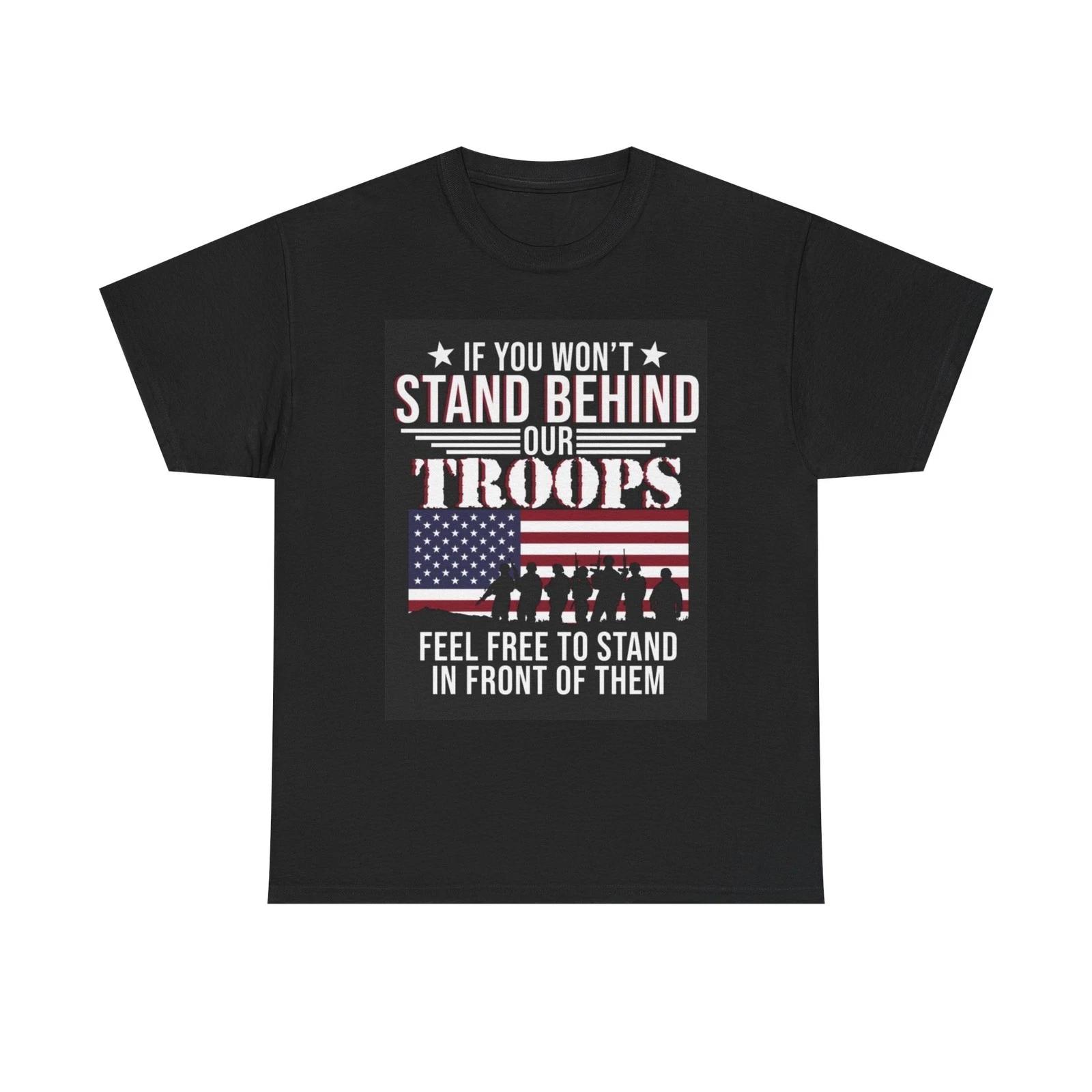 Stand Behind Our Troops Graphic Shirt Veterans Unisex Heavy Cotton Tee 4XL
Stand Behind Our Troops Graphic Shirt Veterans Unisex Heavy Cotton Tee 4XL