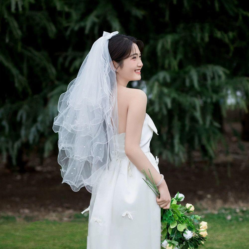 Four-layer Wedding Veils Soft Tulle Bride Head Gauze New Bridal Veil Wedding Accessories Hair Comb Style
Four-layer Wedding Veils Soft Tulle Bride Head Gauze New Bridal Veil Wedding Accessories Hair Comb Style