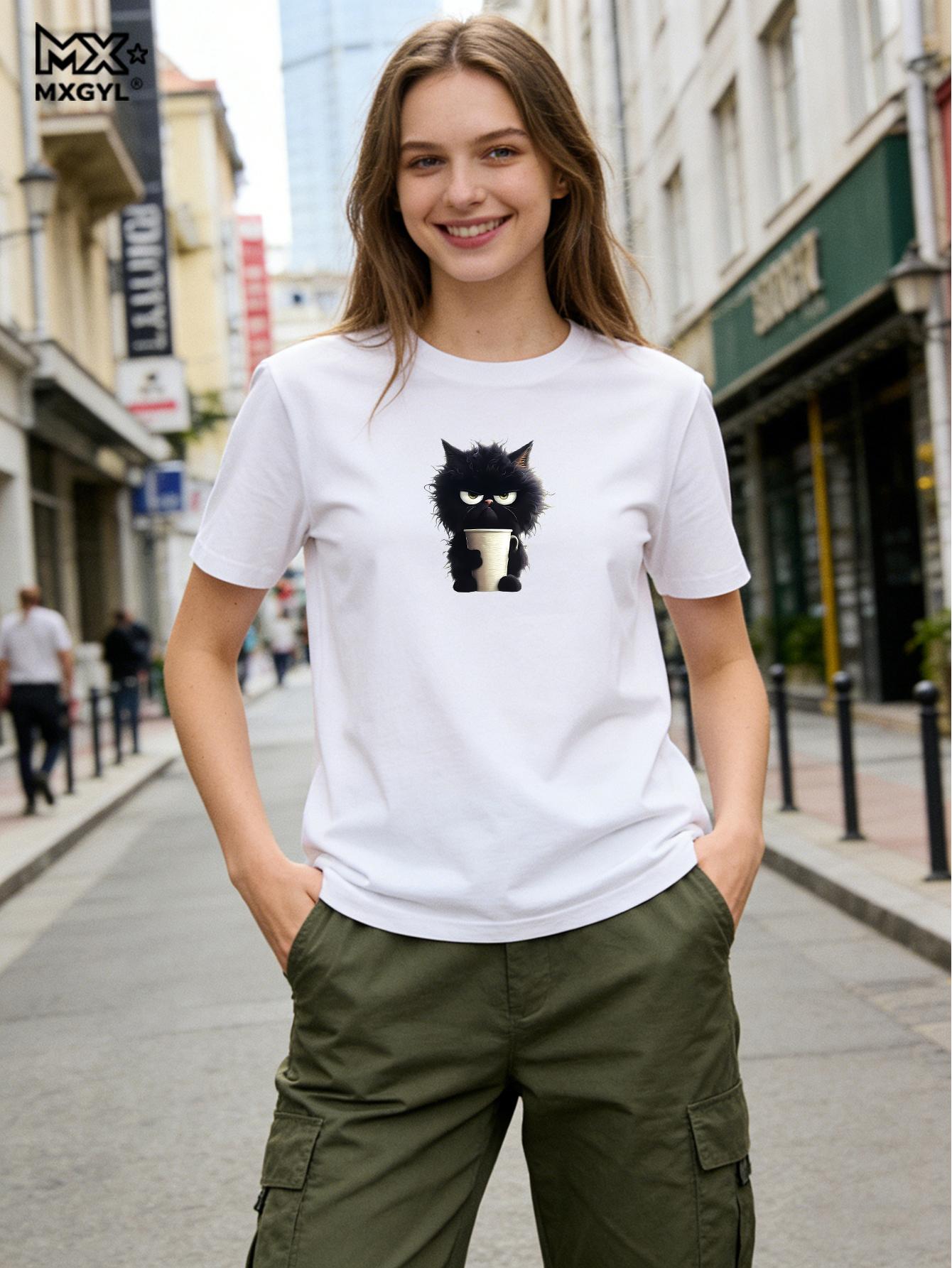 2026 New ModelCat Print T-shirt, Casual Short Sleeve Crew Neck Top For Spring And Summer,ClothingComfortable Crew Neck Short Top M белый
2026 New ModelCat Print T-shirt, Casual Short Sleeve Crew Neck Top For Spring And Summer,ClothingComfortable Crew Neck Short Top M белый