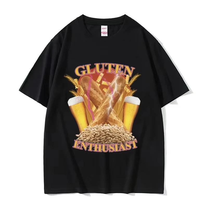 Funny Gluten Enthusiast Meme Graphic T Shirt Men s Fashion Cotton Short Sleev T-shirts O-Neck Loose Summer T-shirt S
Funny Gluten Enthusiast Meme Graphic T Shirt Men s Fashion Cotton Short Sleev T-shirts O-Neck Loose Summer T-shirt S