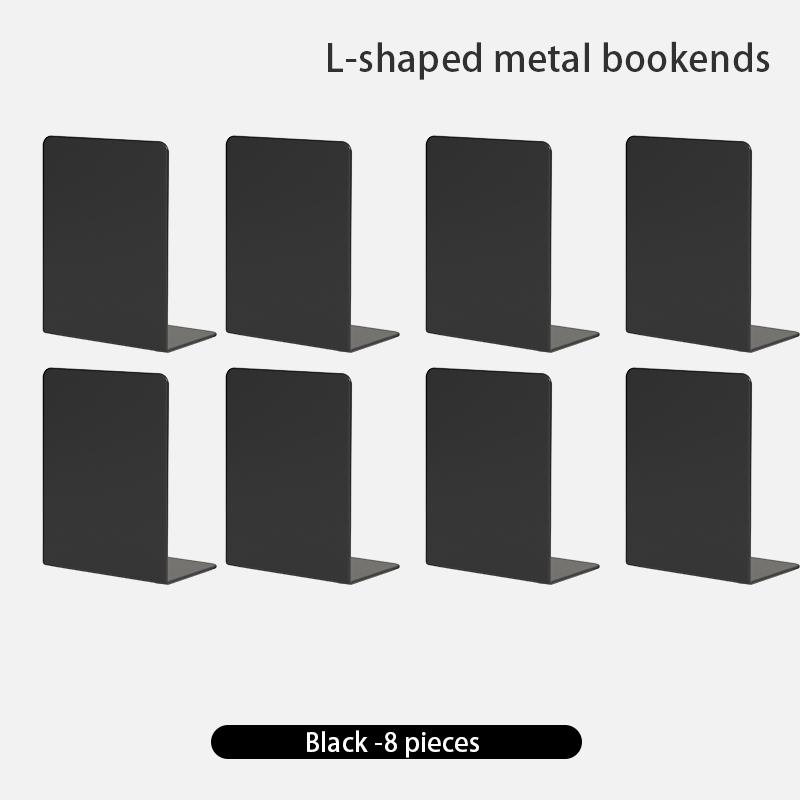 Bookends 6 Pair, White Metal Book Ends, Bookends for Shelves, Book Stopper for Heavy Books, Book Dividers for Home Office
Bookends 6 Pair, White Metal Book Ends, Bookends for Shelves, Book Stopper for Heavy Books, Book Dividers for Home Office