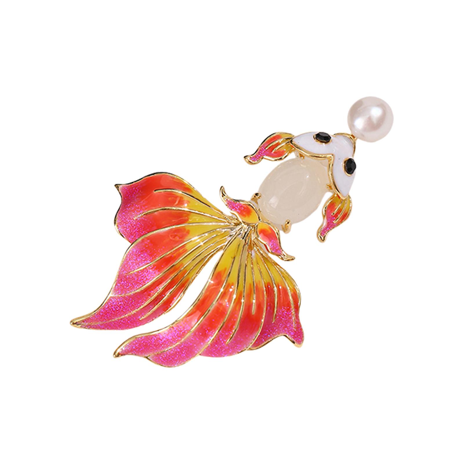Enamel Goldfish Brooch Animal Shaped Lapel Pin Playful Fashion Accessories for Jackets Backpacks Clothing Decoration красный
Enamel Goldfish Brooch Animal Shaped Lapel Pin Playful Fashion Accessories for Jackets Backpacks Clothing Decoration красный