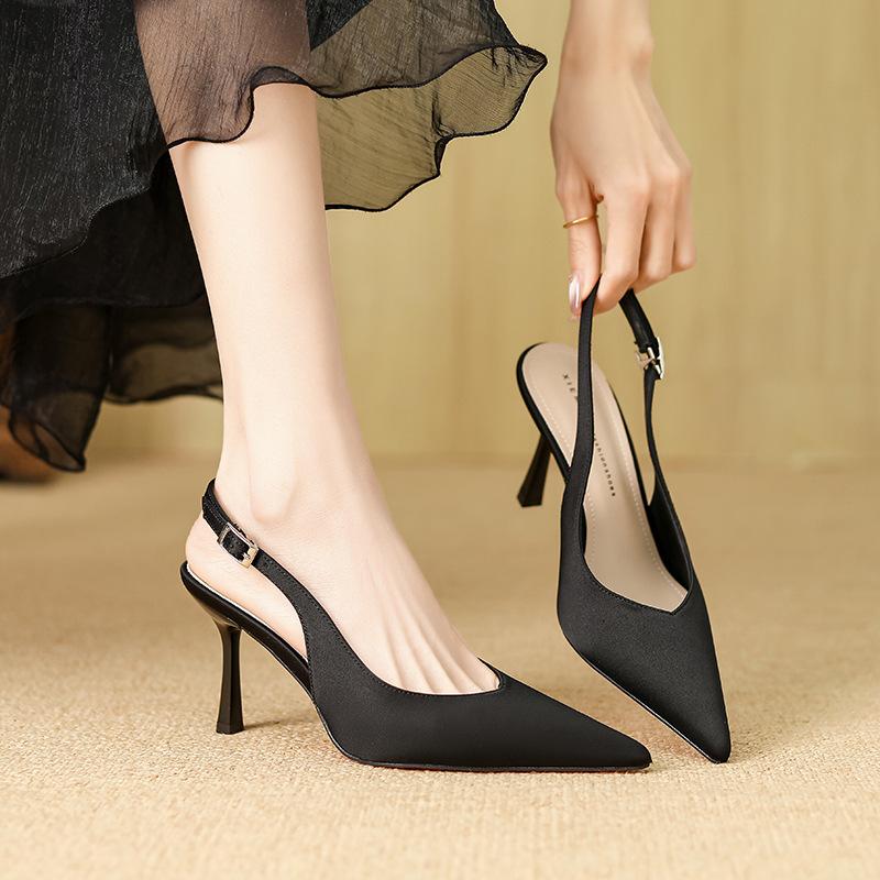 New satin one-word with high-heeled sandals, light-mouth temperament, thin-heeled high-heeled shoes for women 34
New satin one-word with high-heeled sandals, light-mouth temperament, thin-heeled high-heeled shoes for women 34