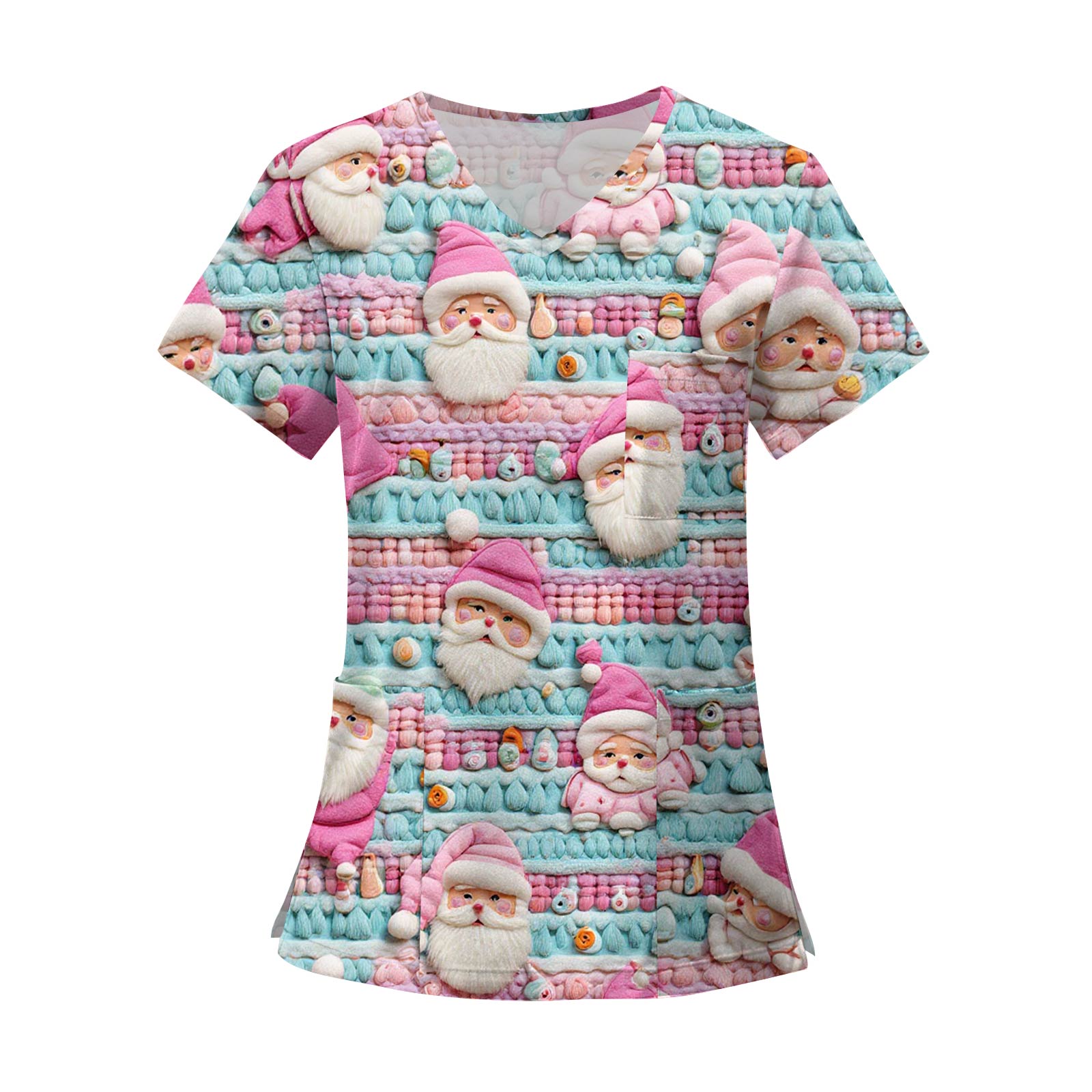 Женские модные топы с короткими рукавами и V-образным вырезом с принтом, рабочие футболки с карманами XXXXL розовый
Женские модные топы с короткими рукавами и V-образным вырезом с принтом, рабочие футболки с карманами XXXXL розовый