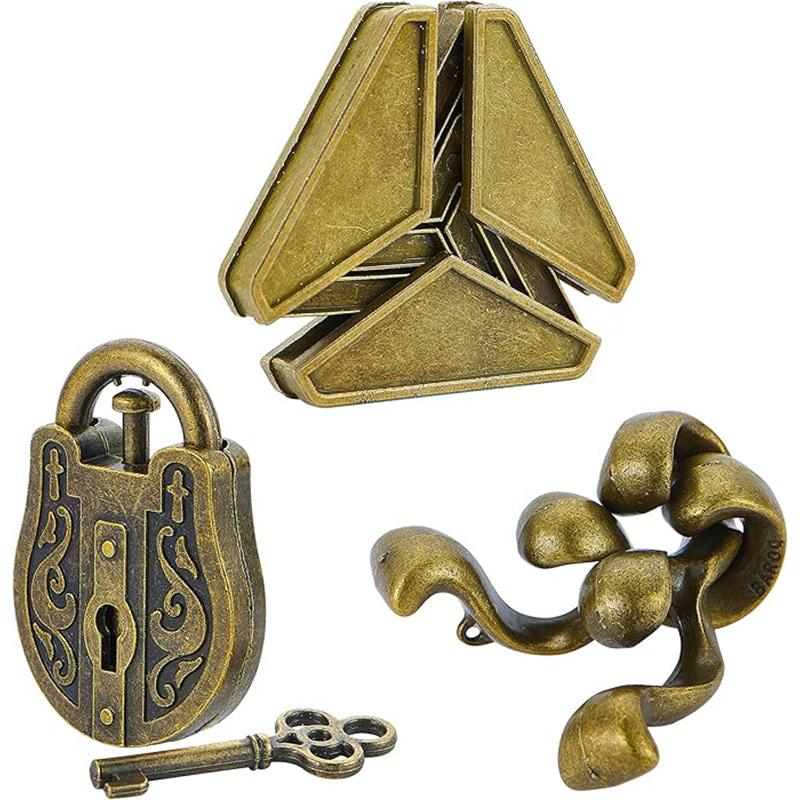 Disentanglement 3PCS Set Metal Puzzle Brain Teaser IQ Test Toys Educational Mind Games For Kids Teens Gifts Juegos De Ingenio
Disentanglement 3PCS Set Metal Puzzle Brain Teaser IQ Test Toys Educational Mind Games For Kids Teens Gifts Juegos De Ingenio