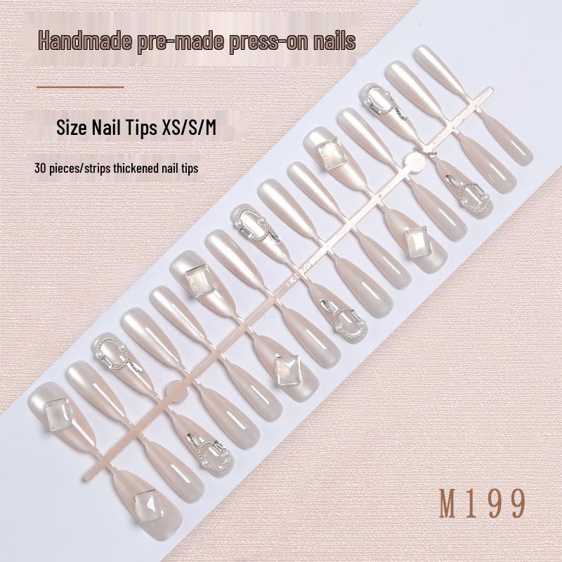 Rock Sugar Wearable Cat Eye Nails: Luxury Whitening Almond Tips, 30-Piece Set for Noble Temperament
Rock Sugar Wearable Cat Eye Nails: Luxury Whitening Almond Tips, 30-Piece Set for Noble Temperament