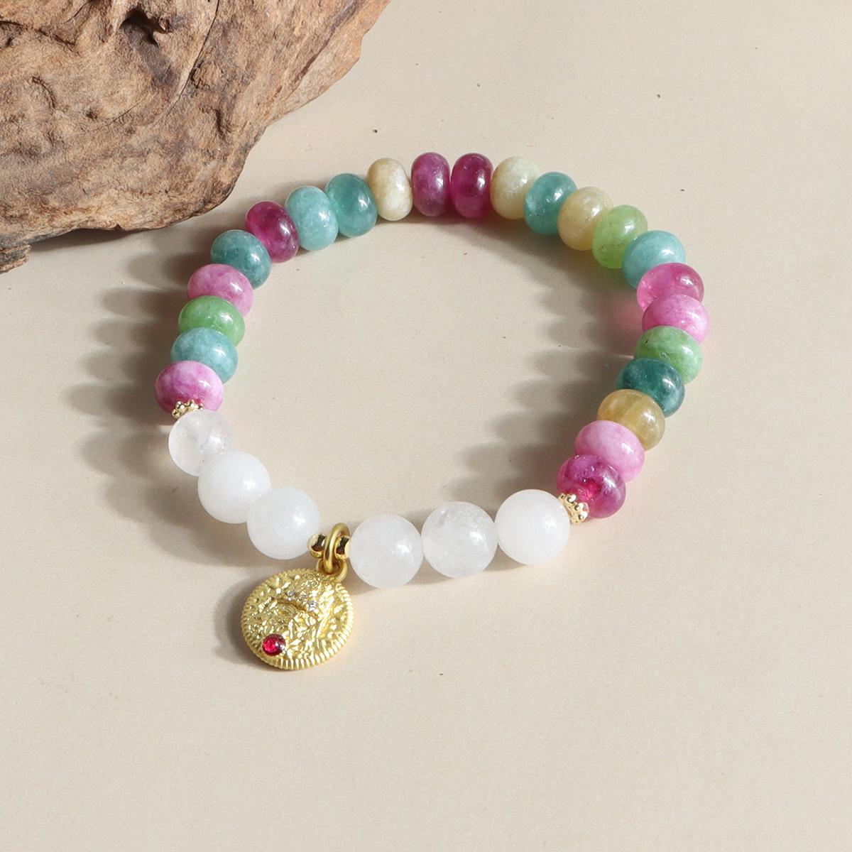 Original design Color abacus beads bracelet wine jug lucky cloud safety buckle bracelet Guochao jewelry
Original design Color abacus beads bracelet wine jug lucky cloud safety buckle bracelet Guochao jewelry