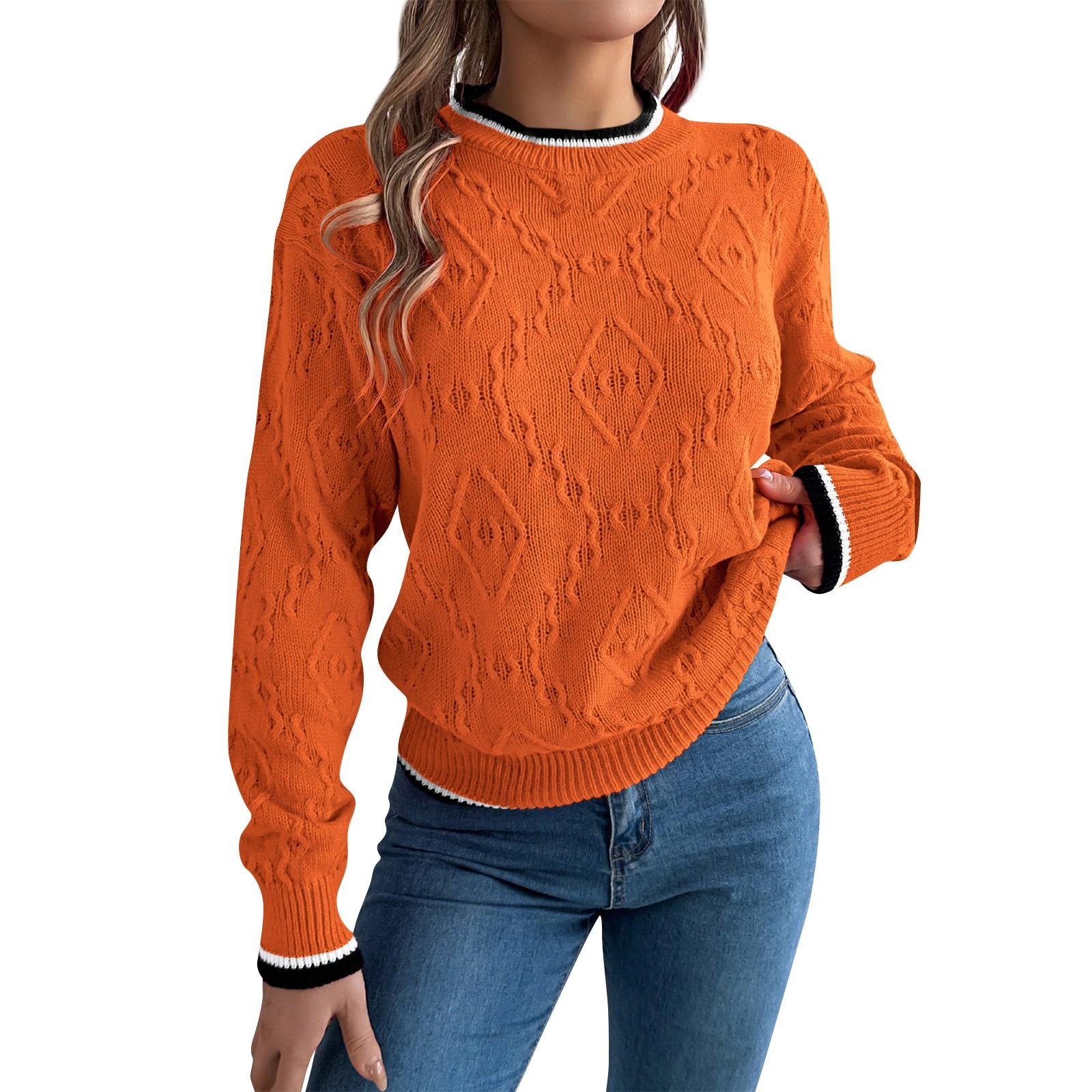 Женский свободный контрастный цвет круглый вырез вязаный свитер длинный рукав пуловер топ S оранжевый
Женский свободный контрастный цвет круглый вырез вязаный свитер длинный рукав пуловер топ S оранжевый