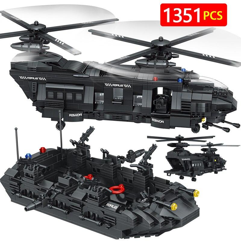 1351PCS City Swat Team Police Building Blocks для транспортного вертолета Большие наборы игрушек для детей Подарок
1351PCS City Swat Team Police Building Blocks для транспортного вертолета Большие наборы игрушек для детей Подарок