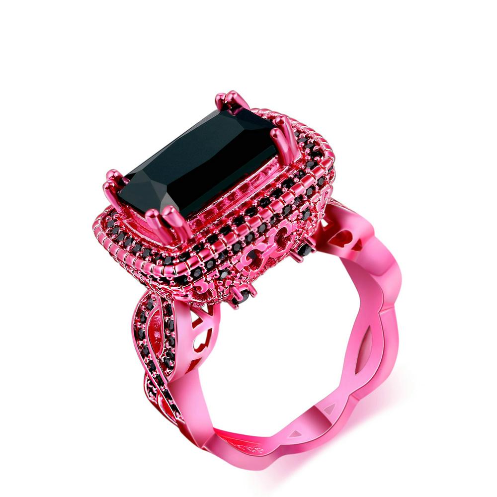 New Luxury Fashion Square Black Cubic Zirconia Pink Gold Color Ring Cocktail Rings for Women Punk Hippie Fashion Jewelry DD041 10
New Luxury Fashion Square Black Cubic Zirconia Pink Gold Color Ring Cocktail Rings for Women Punk Hippie Fashion Jewelry DD041 10