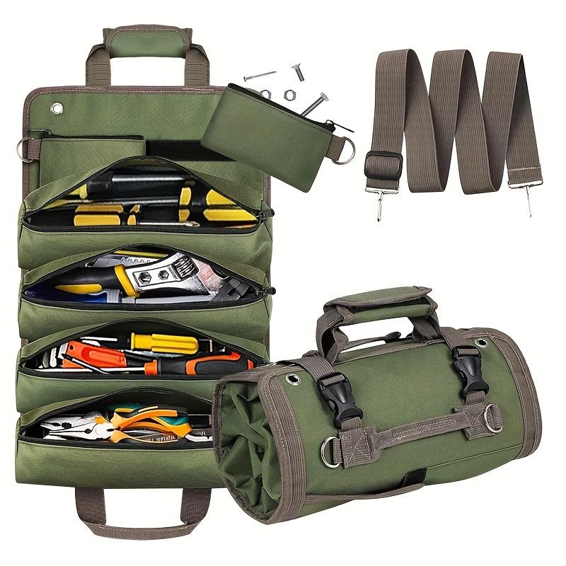 Men s Bag Toolkit Portable Multifunctional Handheld Car Carrying Wearable Rolled Canvas Hardware Repair Tool Storage Bag
Men s Bag Toolkit Portable Multifunctional Handheld Car Carrying Wearable Rolled Canvas Hardware Repair Tool Storage Bag