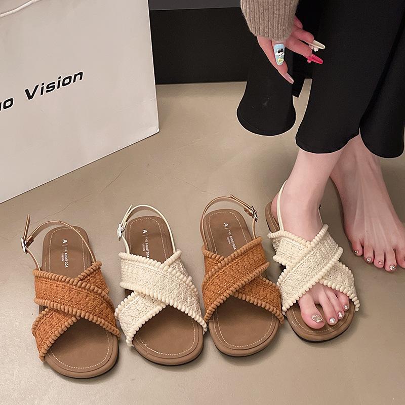 2025 spring and autumn new fashion retro sandals women s summer flat-bottomed women s shoes seaside beach sandals 35 бежевий
2025 spring and autumn new fashion retro sandals women s summer flat-bottomed women s shoes seaside beach sandals 35 бежевий
