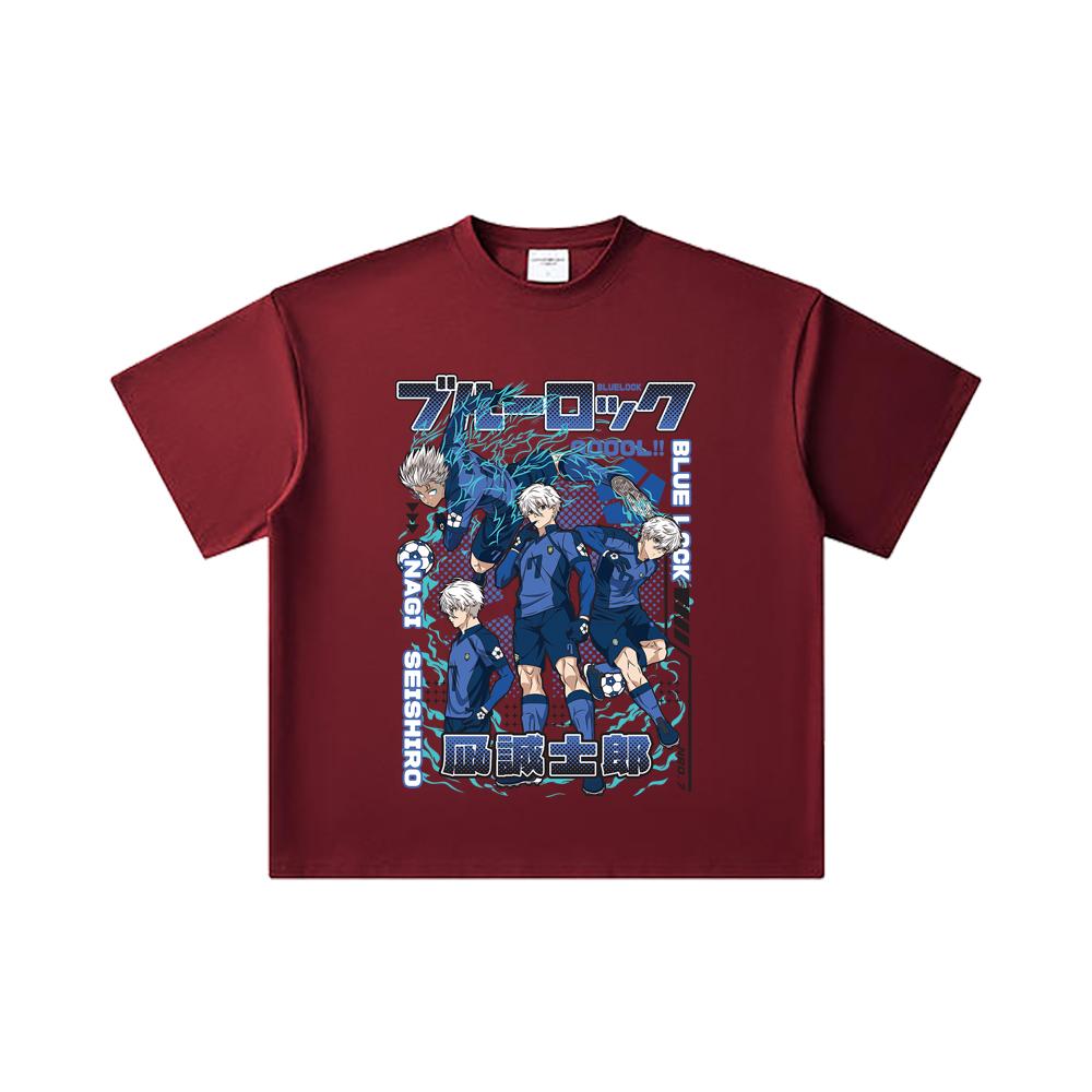 260 GSM Double Yarn 32 Count 100% Cotton Blue Lock V3 Print Unisex Heavy Cotton T Shirt 2XL вина червоного кольору
260 GSM Double Yarn 32 Count 100% Cotton Blue Lock V3 Print Unisex Heavy Cotton T Shirt 2XL вина червоного кольору