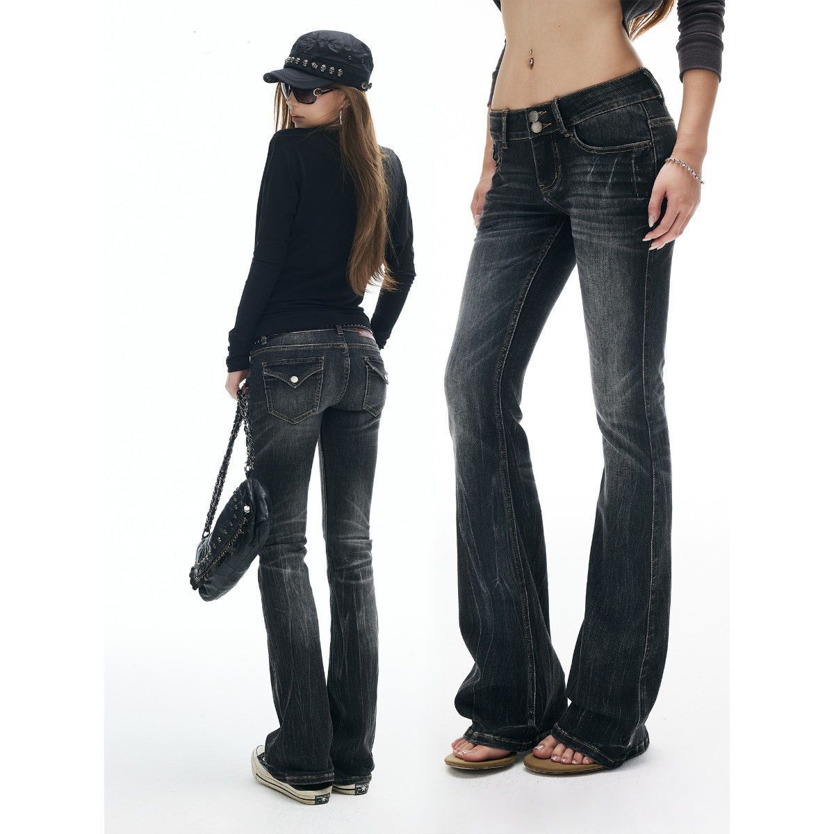 Bamboo pattern gradual change slightly pull jeans women s autumn and winter elastic Spice girl bell pants XL
Bamboo pattern gradual change slightly pull jeans women s autumn and winter elastic Spice girl bell pants XL