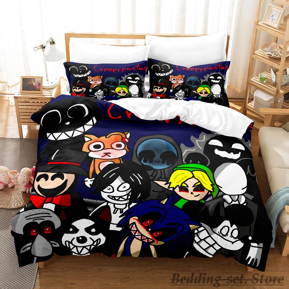 New Jeff And Jane Creepypasta Bedding Set Single Twin Full Queen King Size Bed Set Adult Kid Bedroom Duvetcover Sets Anime EU single(135x200cm)
New Jeff And Jane Creepypasta Bedding Set Single Twin Full Queen King Size Bed Set Adult Kid Bedroom Duvetcover Sets Anime EU single(135x200cm)