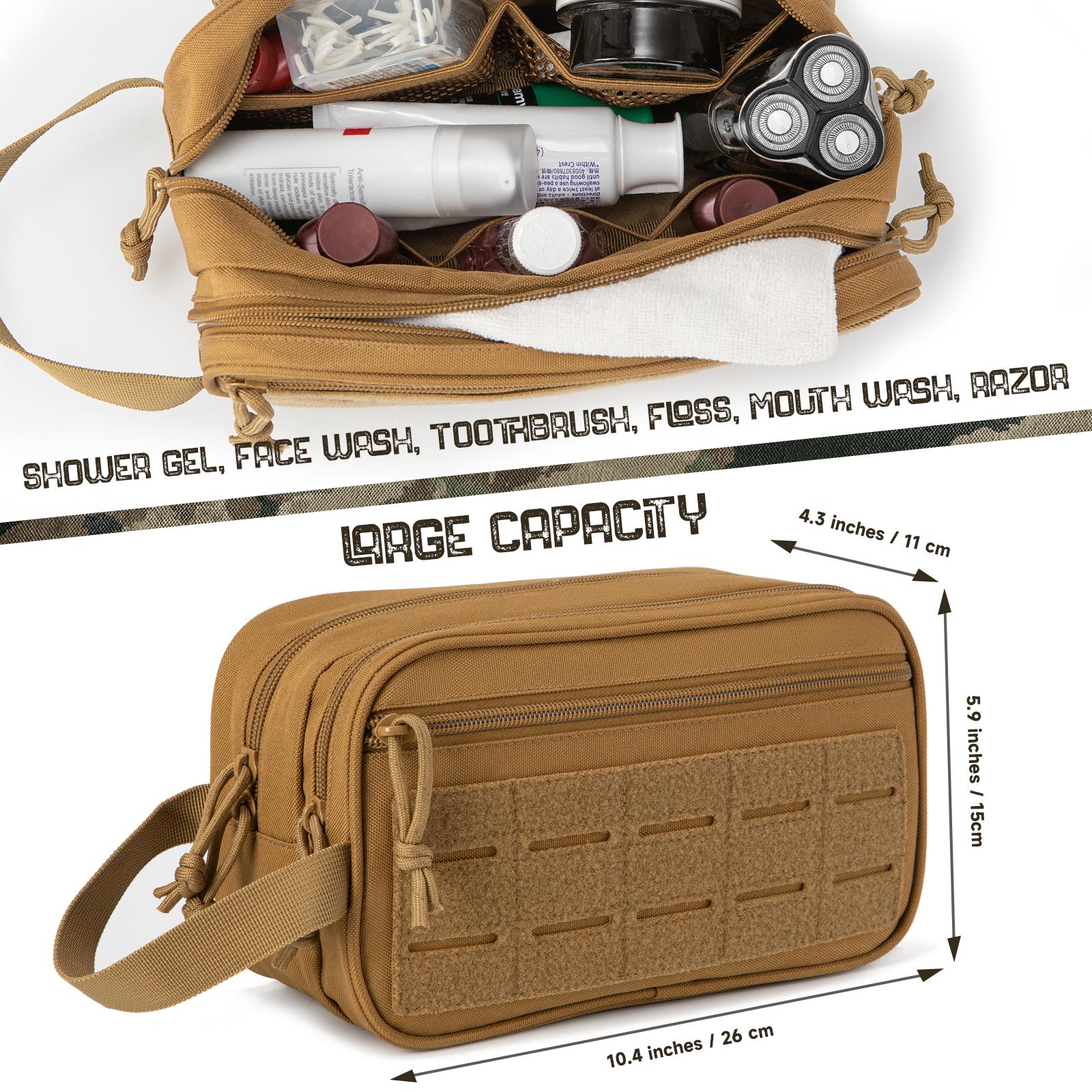 Tactical Toiletry Bag For Men/women Hygiene Bag Tool Molle Pouches Small Hanging Dopp Kit Mens Shaving Kit Travel shower Bag зелений
Tactical Toiletry Bag For Men/women Hygiene Bag Tool Molle Pouches Small Hanging Dopp Kit Mens Shaving Kit Travel shower Bag зелений
