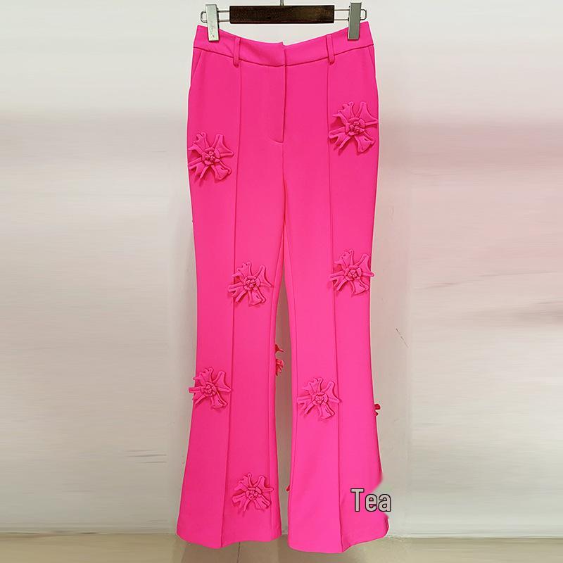 High-End Early Spring 2026 Socialite Trousers with 3D Floral Embroidery and Micro-Flare Design 3XL фарби люмінесцентні рожевого кольору
High-End Early Spring 2026 Socialite Trousers with 3D Floral Embroidery and Micro-Flare Design 3XL фарби люмінесцентні рожевого кольору