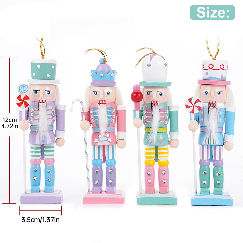 12CM Nutcracker soldier puppet candy series combination Wooden Craft Christmas tree pendant family festival decoration gift
12CM Nutcracker soldier puppet candy series combination Wooden Craft Christmas tree pendant family festival decoration gift