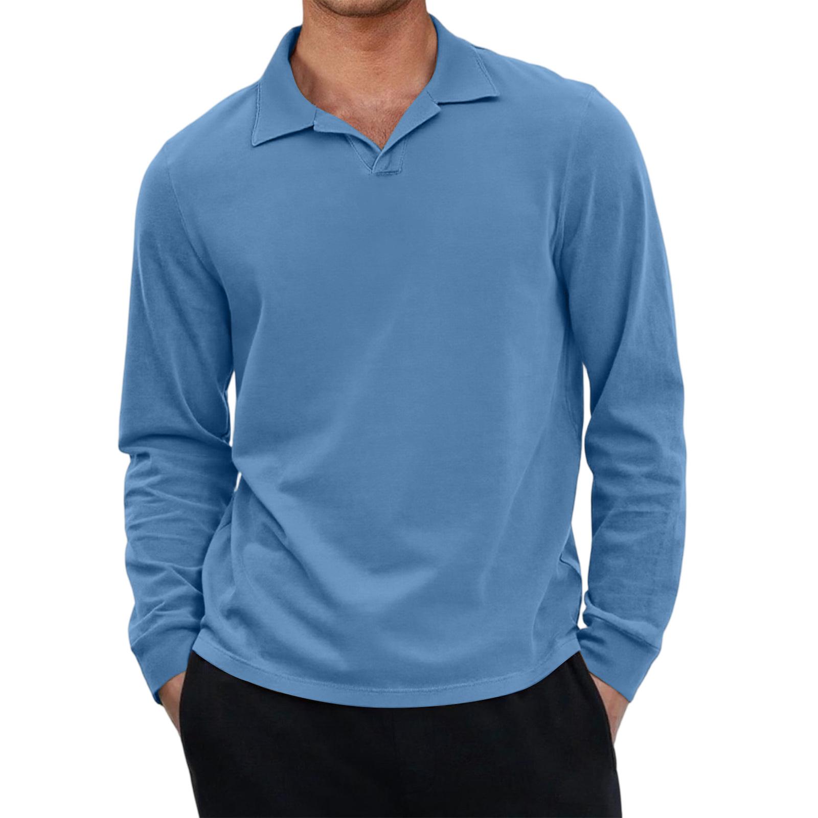 Men s Casual Retro Small V-neck Long-sleeved Top XXXL синий
Men s Casual Retro Small V-neck Long-sleeved Top XXXL синий