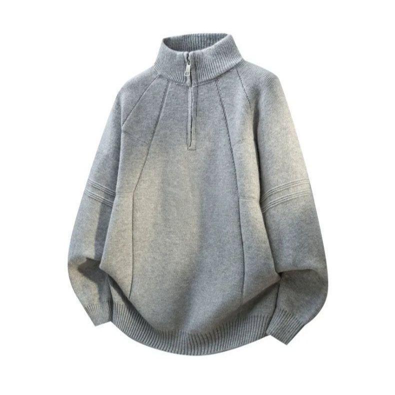 Men s Solid Color Woolen Half-Zip Stand Collar Sweater - Autumn/Winter 2025 Knit Pullover L for 105-120 kg
Men s Solid Color Woolen Half-Zip Stand Collar Sweater - Autumn/Winter 2025 Knit Pullover L for 105-120 kg