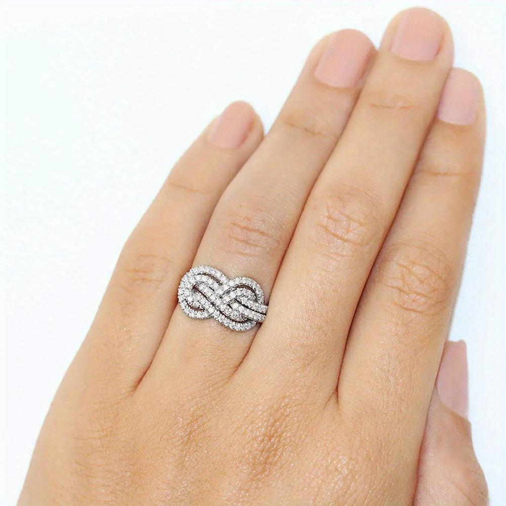 Elegant Luxury Women S Ring with Intricate Knot Design - Synthetic Cubic Zirconia, Versatile Daily & Party Jewelry, Perfect for Weddings and Eternal C 6
Elegant Luxury Women S Ring with Intricate Knot Design - Synthetic Cubic Zirconia, Versatile Daily & Party Jewelry, Perfect for Weddings and Eternal C 6