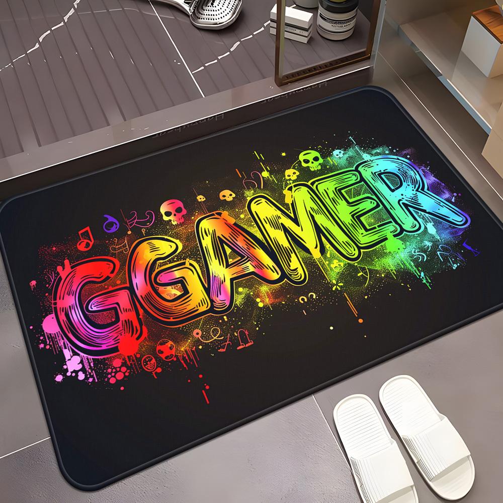 Vibrant GAMER Neon Doormat Non-Slip Absorbent Microfiber Rug for Bedroom Living Room Outdoor 40x60cm 40x60cm
Vibrant GAMER Neon Doormat Non-Slip Absorbent Microfiber Rug for Bedroom Living Room Outdoor 40x60cm 40x60cm