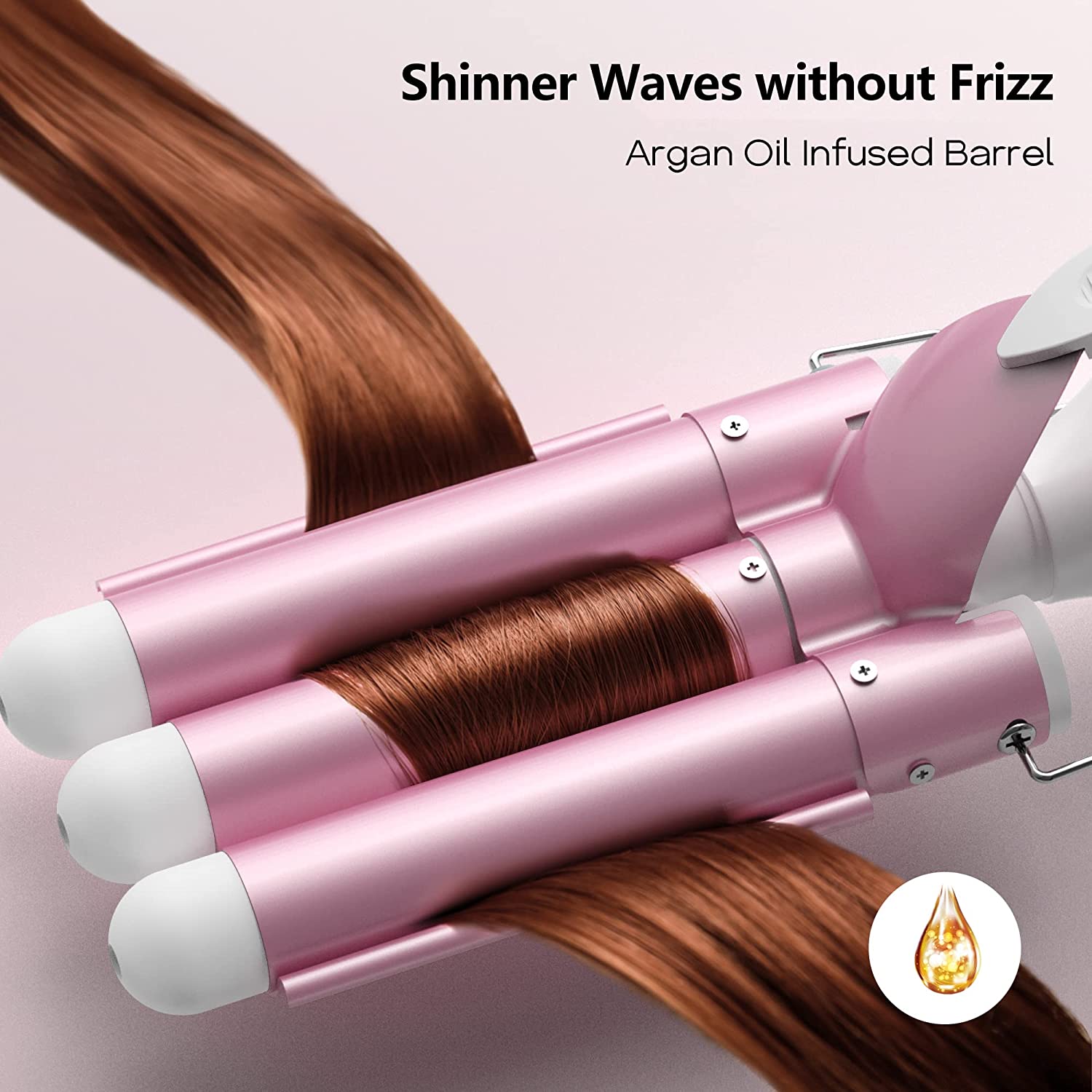 Щипцы для завивки волос Hair Waver 3 для пляжных волн, щипцы для волос с аргановым маслом, простая в использовании палочка для завивки волнистых волос с цифровым контролем температуры
Щипцы для завивки волос Hair Waver 3 для пляжных волн, щипцы для волос с аргановым маслом, простая в использовании палочка для завивки волнистых волос с цифровым контролем температуры