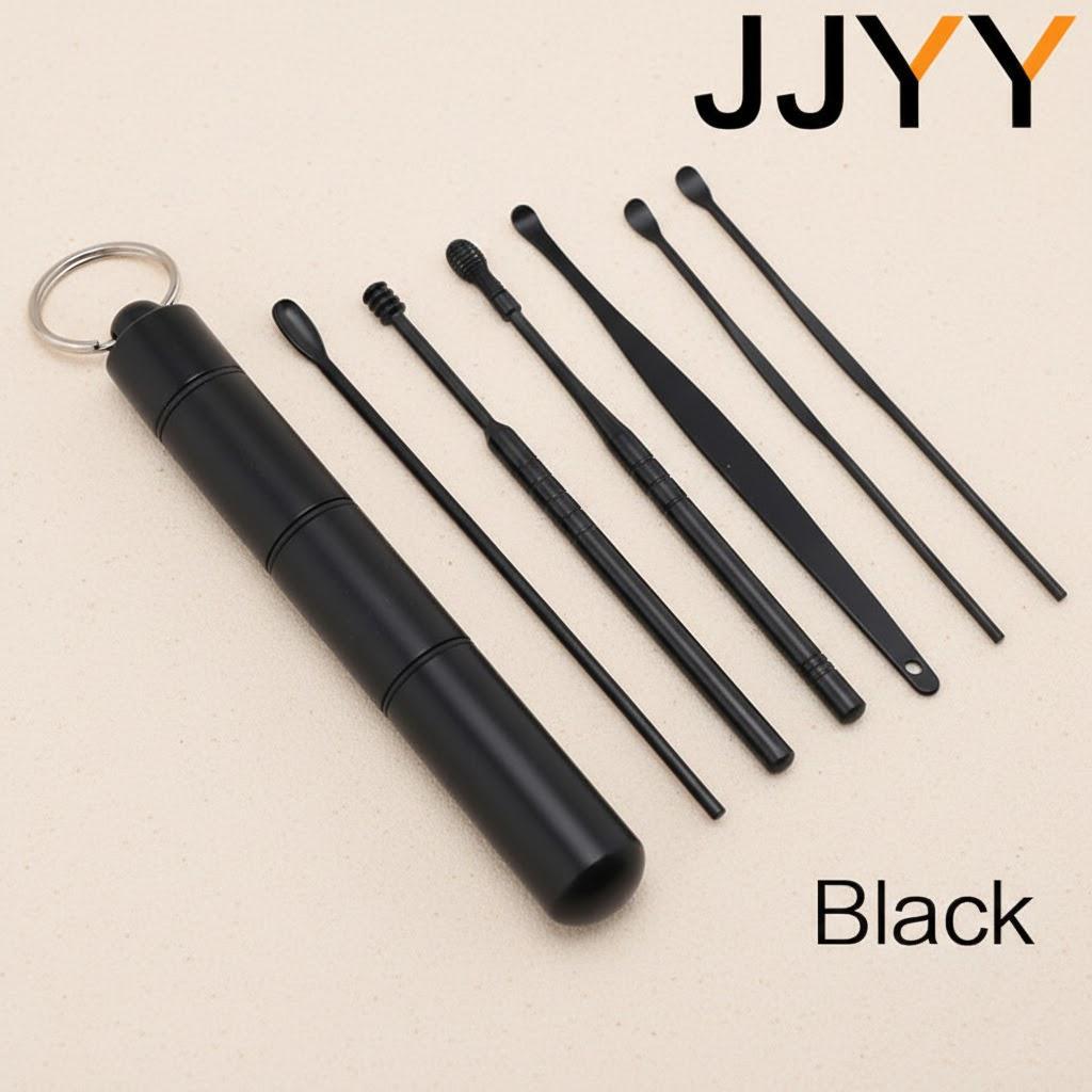 6pcs Stainless Steel Ear Wax Removal Kit Ear Cleaner Ear Care Tool Ear Wax Remover Ear Cleaning Set чорний
6pcs Stainless Steel Ear Wax Removal Kit Ear Cleaner Ear Care Tool Ear Wax Remover Ear Cleaning Set чорний