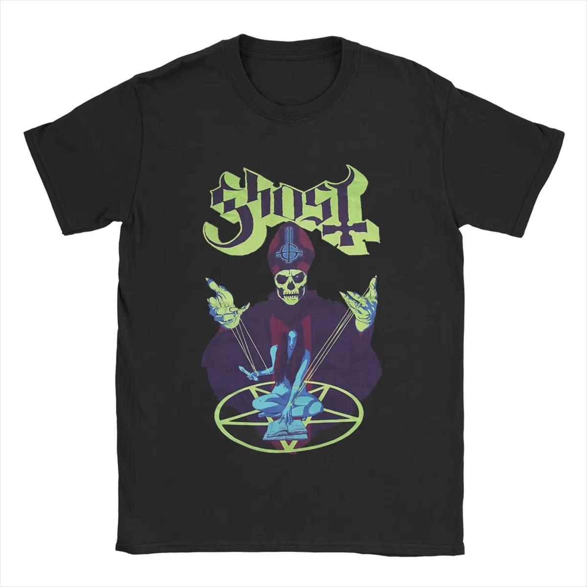 Футболка Ghost Band для мужчин, чистый хлопок, мода для мужчин, футболки с круглым вырезом, футболки с коротким рукавом, лето XXXXL чёрный
Футболка Ghost Band для мужчин, чистый хлопок, мода для мужчин, футболки с круглым вырезом, футболки с коротким рукавом, лето XXXXL чёрный