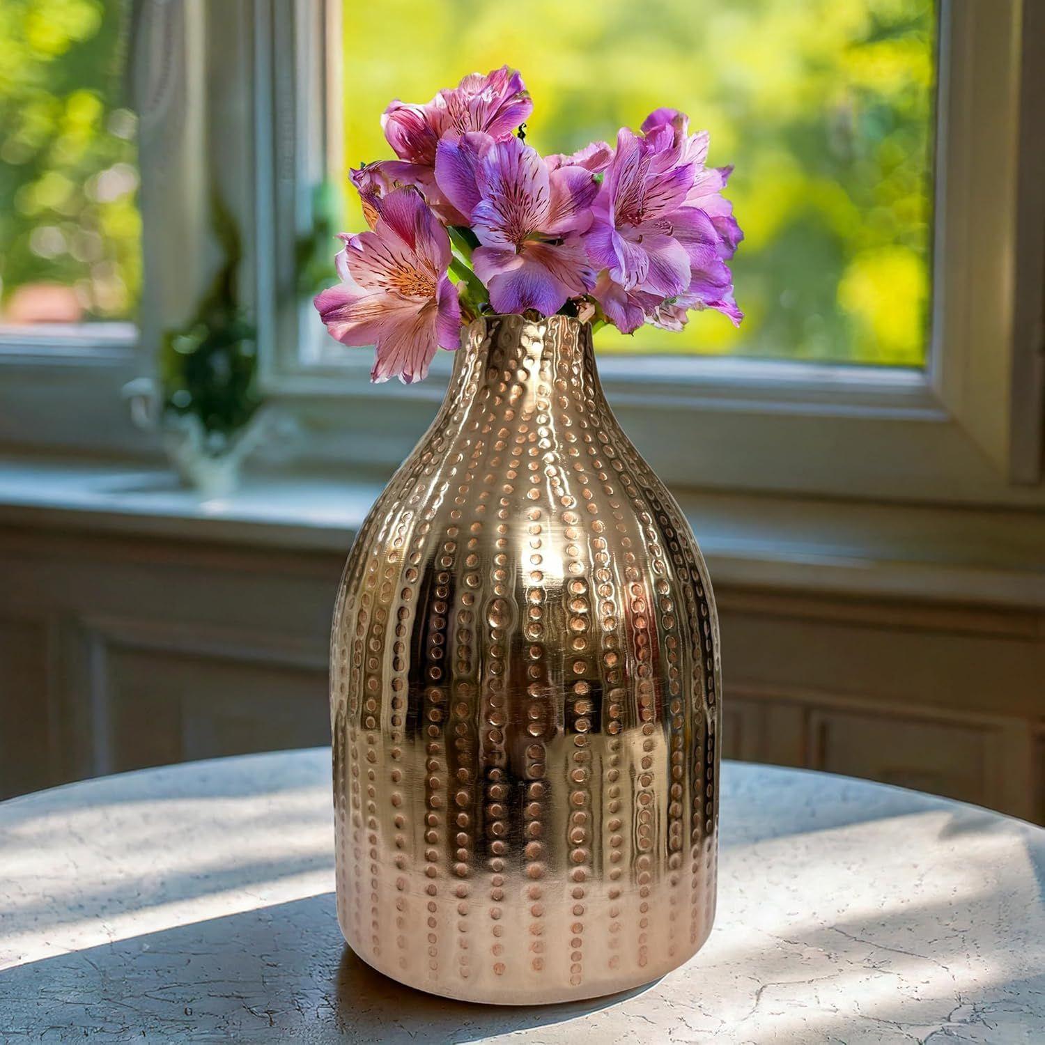 Gold Metal Flower Vase for Living Room - Elegant Big Vase for Home Decor and Gifting, Perfect Vase for Living Room Decoration
Gold Metal Flower Vase for Living Room - Elegant Big Vase for Home Decor and Gifting, Perfect Vase for Living Room Decoration