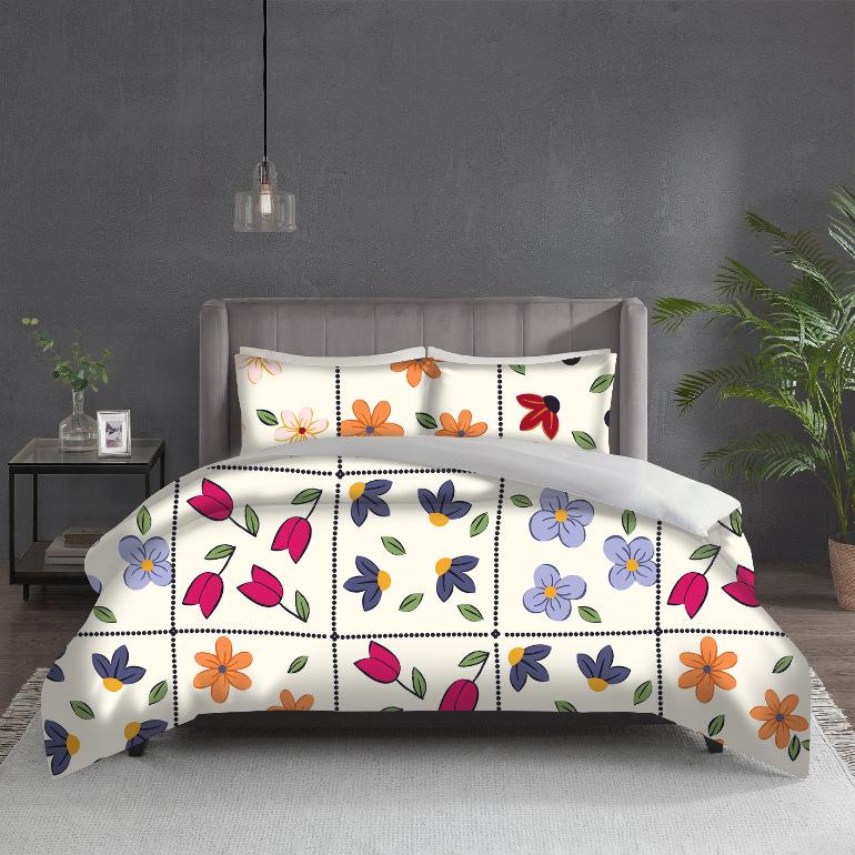 3D Digital Printing Children S Dormitory Kit Three-Piece Set, Fresh Series Pastoral Flowers Three-Piece Set 90*90cm
3D Digital Printing Children S Dormitory Kit Three-Piece Set, Fresh Series Pastoral Flowers Three-Piece Set 90*90cm