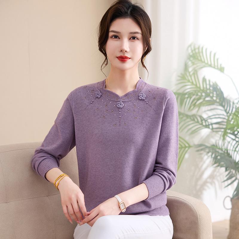 2026 Spring Women s Knit Base Layer: Stylish Round Neck Sweater for Middle-Aged and Elderly 2XL (120-140 jin)
2026 Spring Women s Knit Base Layer: Stylish Round Neck Sweater for Middle-Aged and Elderly 2XL (120-140 jin)