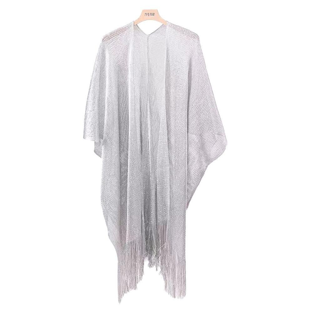 Shining Women Shawl Tassel Cardigan Shawl New Fashion Top Scarf Women Girls срібний
Shining Women Shawl Tassel Cardigan Shawl New Fashion Top Scarf Women Girls срібний