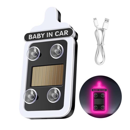 Solar Bottle Shape Car Light Baby in Car Safety Sign Wireless Neon Atmosphere Lamp for Triangle Window Suction Cup Mount LED Decorative Light Unique розовый
Solar Bottle Shape Car Light Baby in Car Safety Sign Wireless Neon Atmosphere Lamp for Triangle Window Suction Cup Mount LED Decorative Light Unique розовый