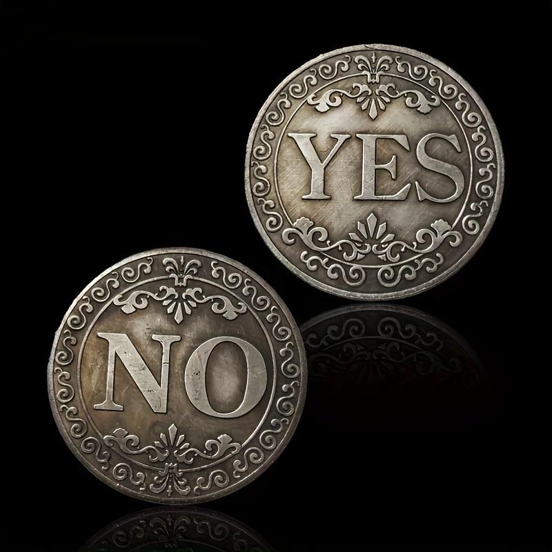 Vintage YES NO Decision Coin Retro Metal Decision Making Tool for Fun Collection Gift Metal Coin God s Answer Decompress Toy
Vintage YES NO Decision Coin Retro Metal Decision Making Tool for Fun Collection Gift Metal Coin God s Answer Decompress Toy