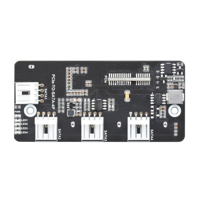 PCIE to 4 Port 3.0 PCIE 3 High-speed 6Gbps xpansion Card PCIE Adapter CM4 xpansion Board For RaspberryPi
PCIE to 4 Port 3.0 PCIE 3 High-speed 6Gbps xpansion Card PCIE Adapter CM4 xpansion Board For RaspberryPi