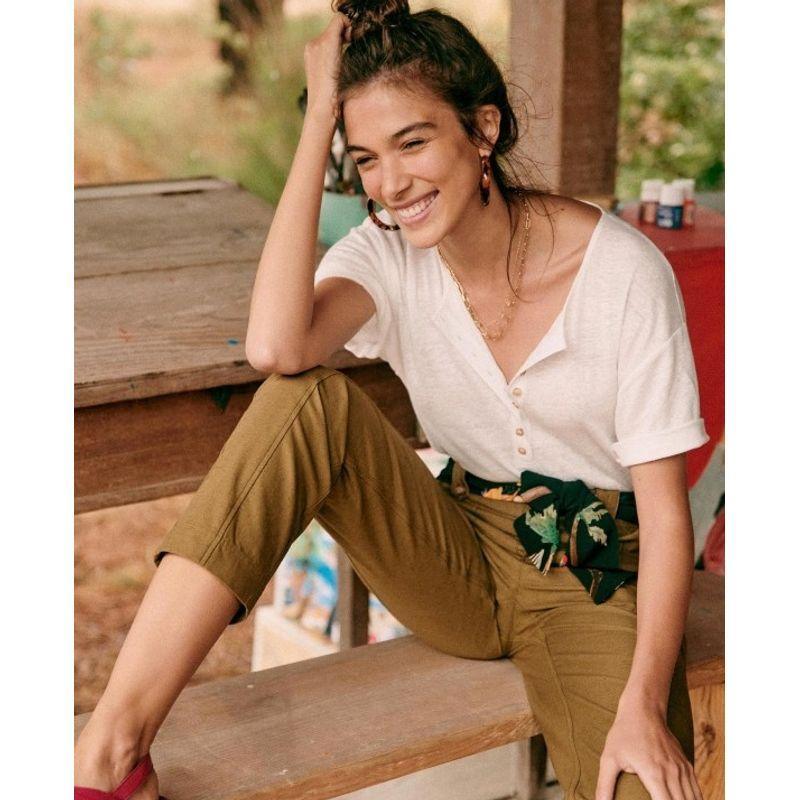 RR & II French Minority 2025 New Arrival Spring/Summer Export Green round-Neck Single Breasted Short Sleeve T-shirt Top Female Loose White L
RR & II French Minority 2025 New Arrival Spring/Summer Export Green round-Neck Single Breasted Short Sleeve T-shirt Top Female Loose White L