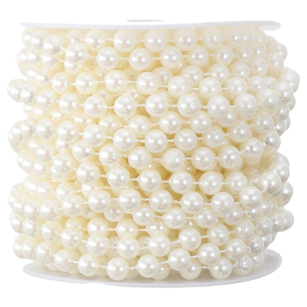 8mm Crafts Faux Pearl Beads 33 Feet Ivory Pearl Strands Spool Garland Pearl Bead Roll Strand of Pearls for Wedding Party Decor чорний
8mm Crafts Faux Pearl Beads 33 Feet Ivory Pearl Strands Spool Garland Pearl Bead Roll Strand of Pearls for Wedding Party Decor чорний