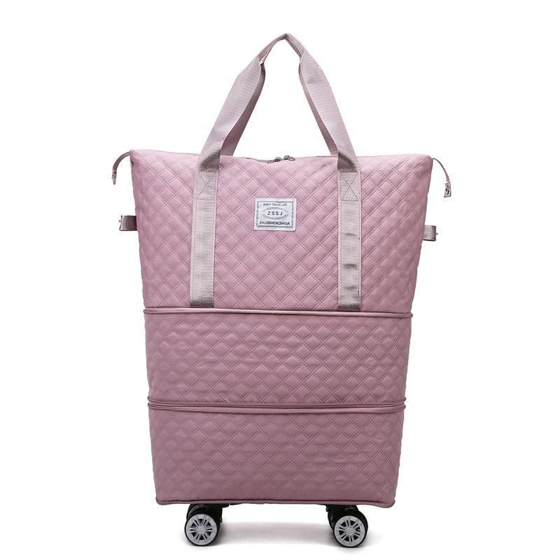 Universal Wheel Diamond Travel Bag Lightweight Duffel Bag Storage Package Dry Wet Separation Large Capacity Fitness Yoga Bag
Universal Wheel Diamond Travel Bag Lightweight Duffel Bag Storage Package Dry Wet Separation Large Capacity Fitness Yoga Bag