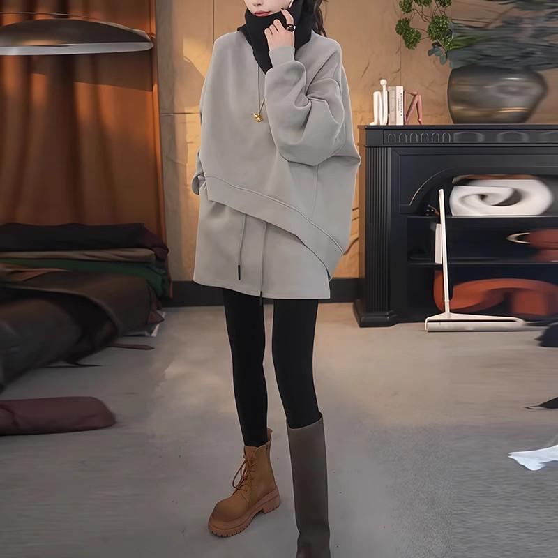 Women s Thickened Casual Two-Piece Set: High-End Round Neck Hoodie & Skirt, Autumn/Winter Style XL серый
Women s Thickened Casual Two-Piece Set: High-End Round Neck Hoodie & Skirt, Autumn/Winter Style XL серый