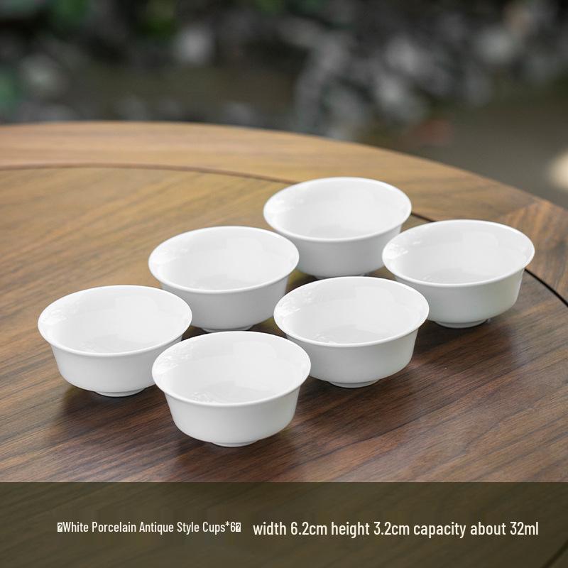 Набор чашек для дегустации чая Кунг-фу из высококачественного белого фарфора - Керамические маленькие чайные пиалы с художественным принтом
Набор чашек для дегустации чая Кунг-фу из высококачественного белого фарфора - Керамические маленькие чайные пиалы с художественным принтом